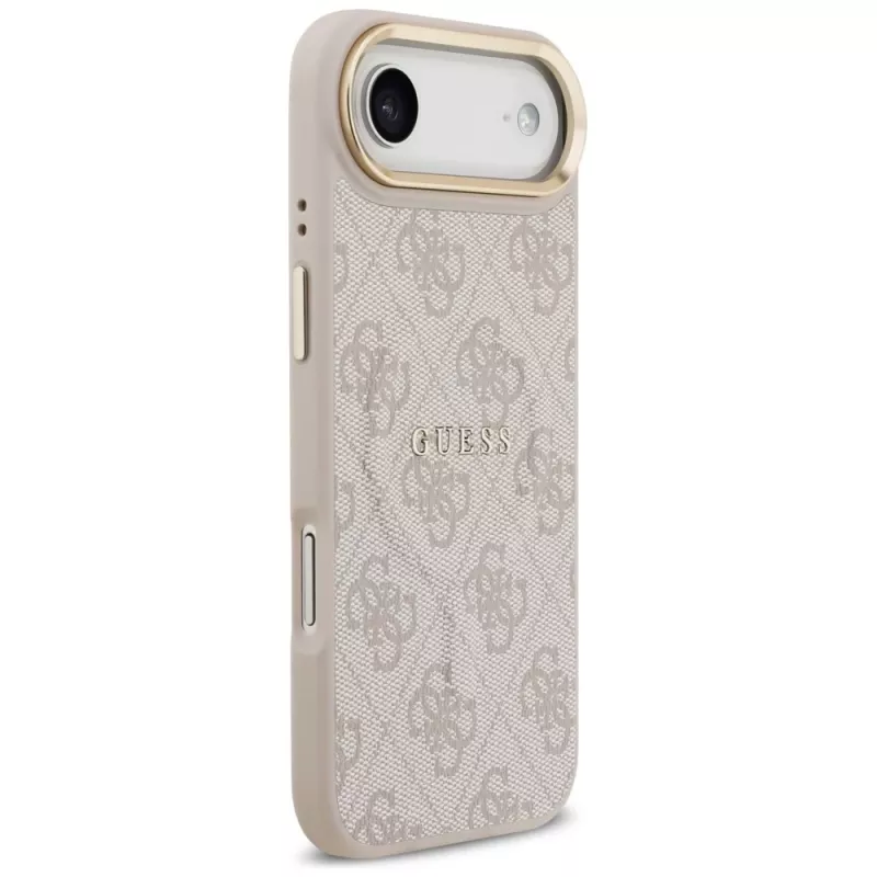 Guess 4G PU Classic Logo Funda MagSafe para iPhone Air Rosa