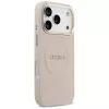 Guess Peony Hot Stamp Funda MagSafe para iPhone 17 Pro, Rosa