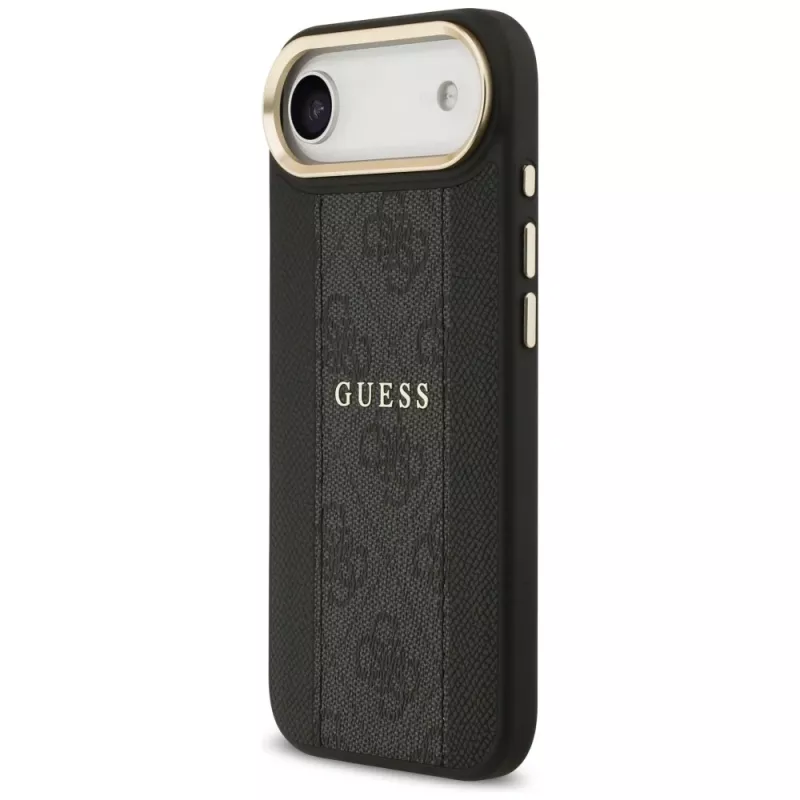 Guess 4G Stripe Funda MagSafe para iPhone Air, Negro
