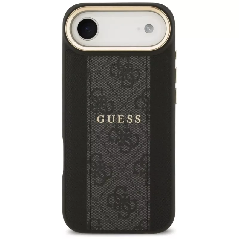 Guess 4G Stripe Funda MagSafe para iPhone Air, Negro