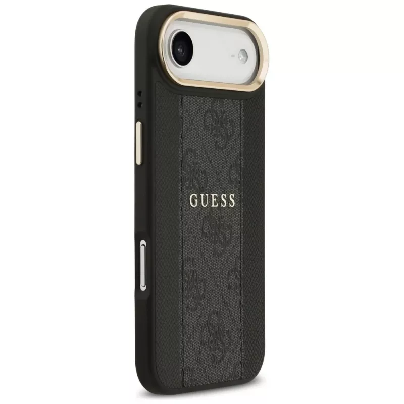 Guess 4G Stripe Funda MagSafe para iPhone Air, Negro