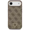 Guess 4G Triangle Logo Funda MagSafe para iPhone Air, Marrón/Oro