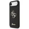 Guess Silicone Big 4G Script Funda para iPhone Air - Negro