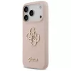 Guess Silicone Big 4G Script Funda trasera para Apple iPhone 17 Pro - Rosa