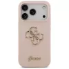 Guess Silicone Big 4G Script Funda trasera para Apple iPhone 17 Pro - Rosa