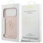 Guess Silicone Big 4G Script Funda para Apple iPhone 17 Pro Max - Rosa