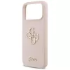 Guess Silicone Big 4G Script Funda para Apple iPhone 17 Pro Max - Rosa