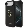 Guess Grained Big 4G & Classic Logo Funda para iPhone Air, Negro