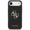 Guess Grained Big 4G & Classic Logo Funda para iPhone Air, Negro