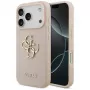 Guess Grained Big 4G & Classic Logo Funda para iPhone 17 Pro Rosa