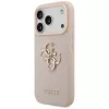 Guess Grained Big 4G & Classic Logo Funda para iPhone 17 Pro Rosa