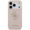 Guess Grained Big 4G & Classic Logo Funda para iPhone 17 Pro Rosa