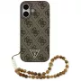 Guess 4G Strap Triangle Logo Funda MagSafe para iPhone 17 Marrón