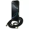 Guess 4G Big Logo Cord Strap Crossbody Funda para Apple iPhone 17, Negro