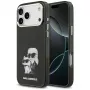 Funda MagSafe Karl Lagerfeld IML Aquarelle Karl & Choupette & Logo para iPhone 17 Pro (negra)