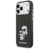Funda MagSafe Karl Lagerfeld IML Aquarelle Karl & Choupette & Logo para iPhone 17 Pro (negra)