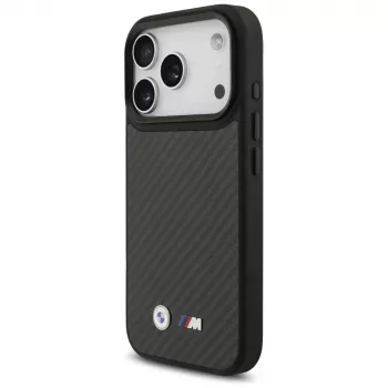 Funda MagSafe BMW M Kevlar Matt para Apple iPhone 17 Pro negra