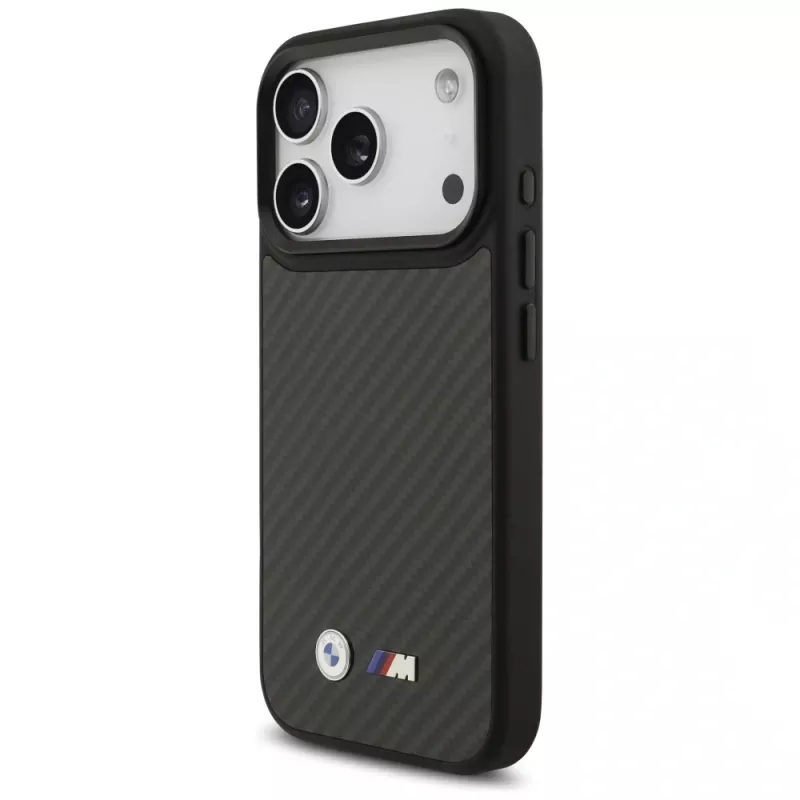 Funda MagSafe BMW M Kevlar Matt para Apple iPhone 17 Pro negra