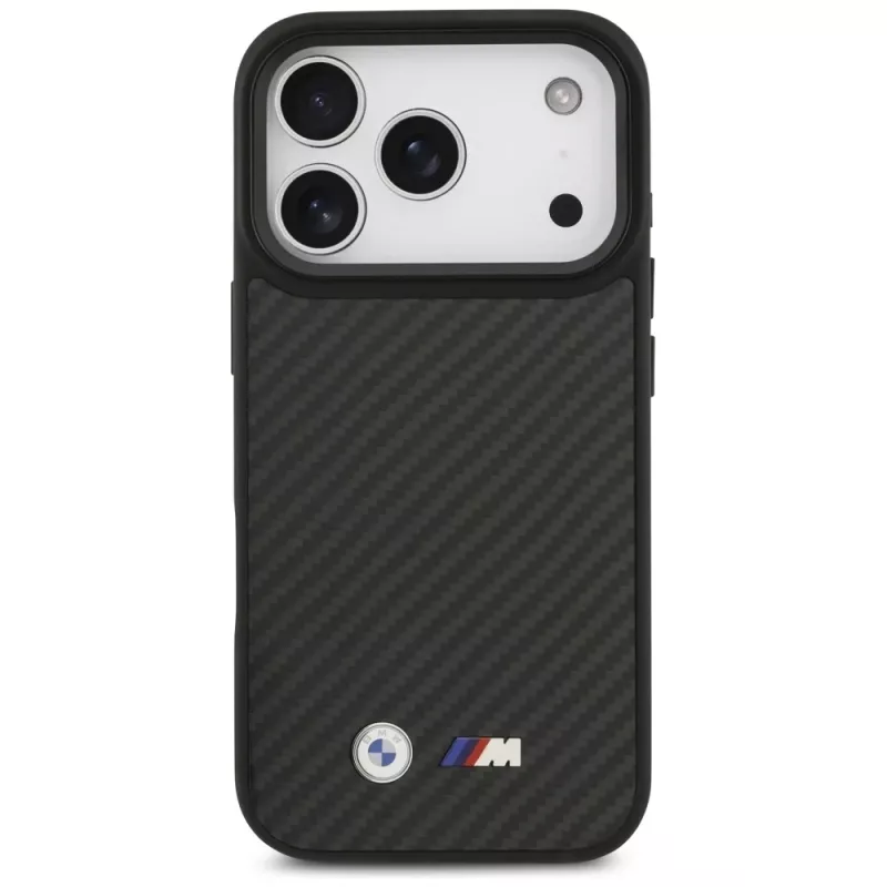Funda MagSafe BMW M Kevlar Matt para Apple iPhone 17 Pro negra