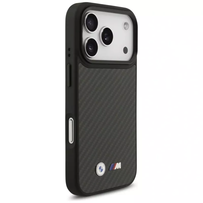 Funda MagSafe BMW M Kevlar Matt para Apple iPhone 17 Pro negra