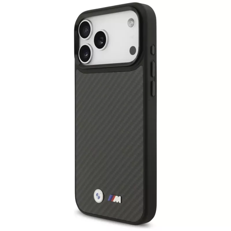 Funda MagSafe BMW M Kevlar Matt para iPhone 17 Pro Max negra