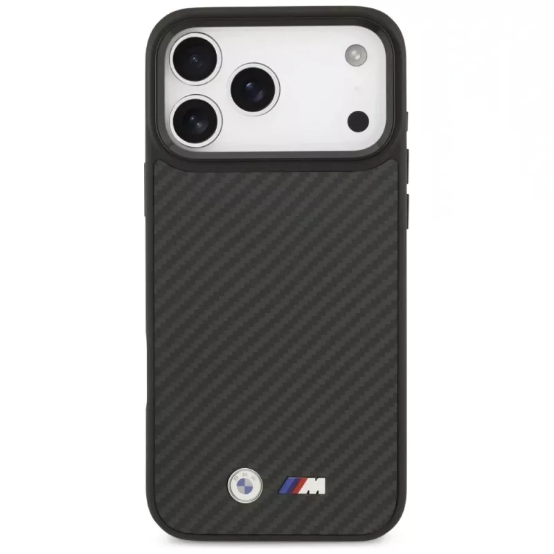 Funda MagSafe BMW M Kevlar Matt para iPhone 17 Pro Max negra
