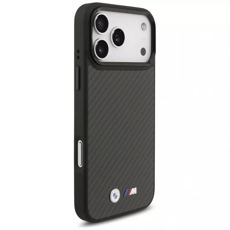 Funda MagSafe BMW M Kevlar Matt para iPhone 17 Pro Max negra