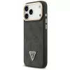 Funda MagSafe Guess 4G PU Triangle Logo & Stand Camera para iPhone 17 Pro Max negra