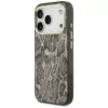 Funda MagSafe Guess Python Pattern para iPhone 17 Pro marrón