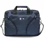 Bolso mensajero para portátil BMW Nylon con logo metálico, azul marino, 16 pulgadas