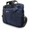 Bolso mensajero para portátil BMW Nylon con logo metálico, azul marino, 16 pulgadas