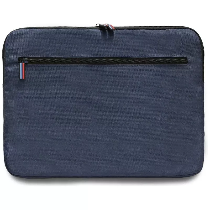 Funda para portátil BMW Nylon 16 pulgadas azul marino con logo metálico