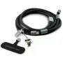 Karl Lagerfeld Ikonik Charm cable USB-C a USB-C con lanyard, 1,2 m, negro