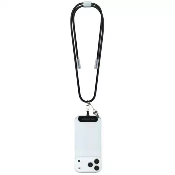 Karl Lagerfeld Ikonik Charm cable USB-C a USB-C con lanyard, 1,2 m, negro