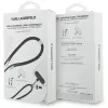 Karl Lagerfeld Ikonik Charm cable USB-C a USB-C con lanyard, 1,2 m, negro