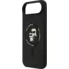 KARL LAGERFELD funda de silicona Karl & Choupette Ring MagSafe para Apple iPhone Air, negro