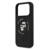 KARL LAGERFELD funda de silicona Karl & Choupette Ring MagSafe para Apple iPhone 17 Pro negro