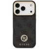 Guess funda MagSafe 4G Strass Logo & Big Strap Metal Buttons para iPhone 17 Pro negro