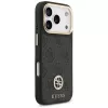 Guess funda MagSafe 4G Strass Logo & Big Strap Metal Buttons para iPhone 17 Pro negro