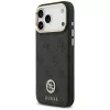 Guess funda MagSafe 4G Strass Logo & Big Strap Metal Buttons para iPhone 17 Pro Max negro