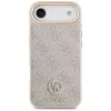Guess funda MagSafe 4G Strass Logo & Big Strap Metal Buttons para iPhone Air, rosa