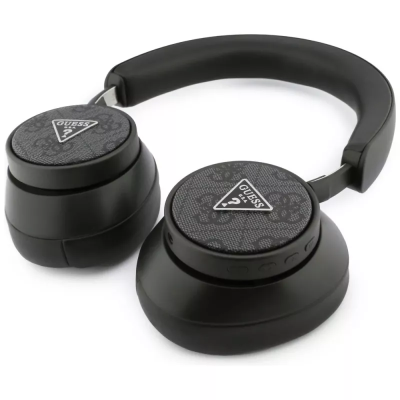 Guess auriculares inalámbricos over-ear 4G Triangle Logo Bluetooth 5.4 ENC negros