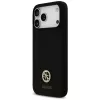 Guess funda MagSafe Silicone Logo Strass 4G para iPhone 17 Pro Max negro