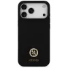 Guess funda MagSafe Silicone Logo Strass 4G para iPhone 17 Pro Max negro