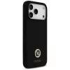 Guess funda MagSafe Silicone Logo Strass 4G para iPhone 17 Pro Max negro