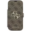 Guess funda tipo libro 4G Metal Logo para Apple iPhone 17 Pro, marrón