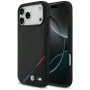 BMW funda MagSafe M Carbon Tricolor Line para iPhone 17 Pro Max negro