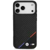 BMW funda MagSafe M Carbon Tricolor Line para iPhone 17 Pro Max negro