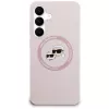 KARL LAGERFELD funda de silicona Karl & Choupette Heads MagSafe para Samsung Galaxy S25 FE rosa