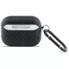Funda protectora BMW Carbon Metal Logo para Apple AirPods Pro 3, negro